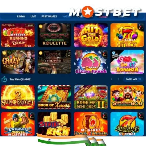 Mostbet India Casino Games Offer